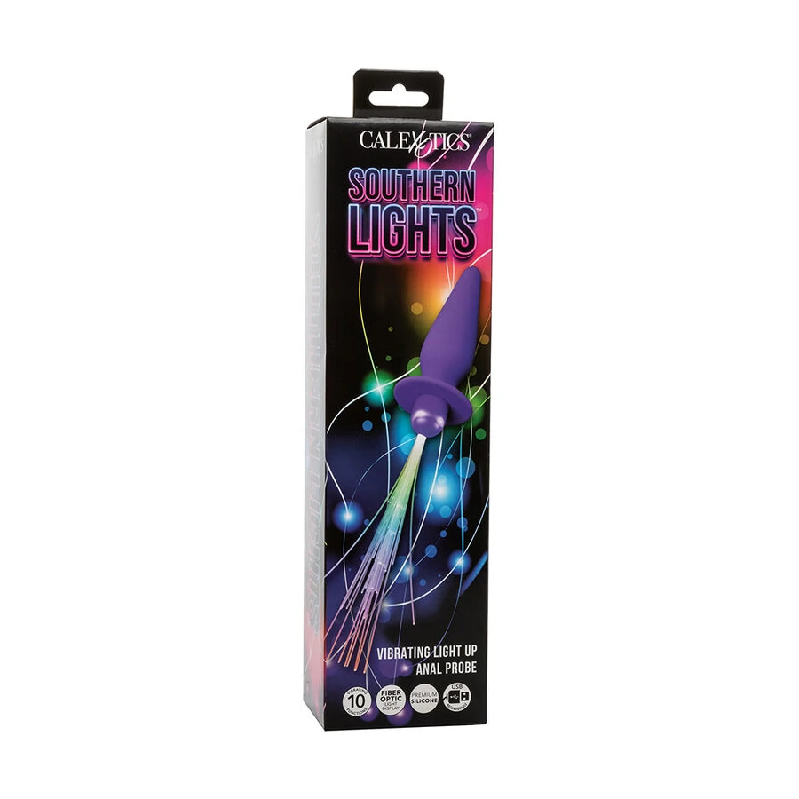 CALEXOTICS - SOUTHERN LIGHTS LIGHT UP ANAL PLUG 10 VIBRATIONS SILIKONIPUPURA